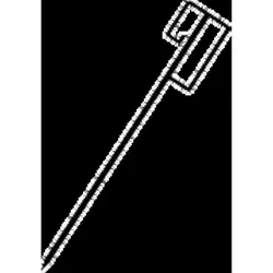 Absperrhalter geschlossene Ausführung 1250 x 14mm - rot