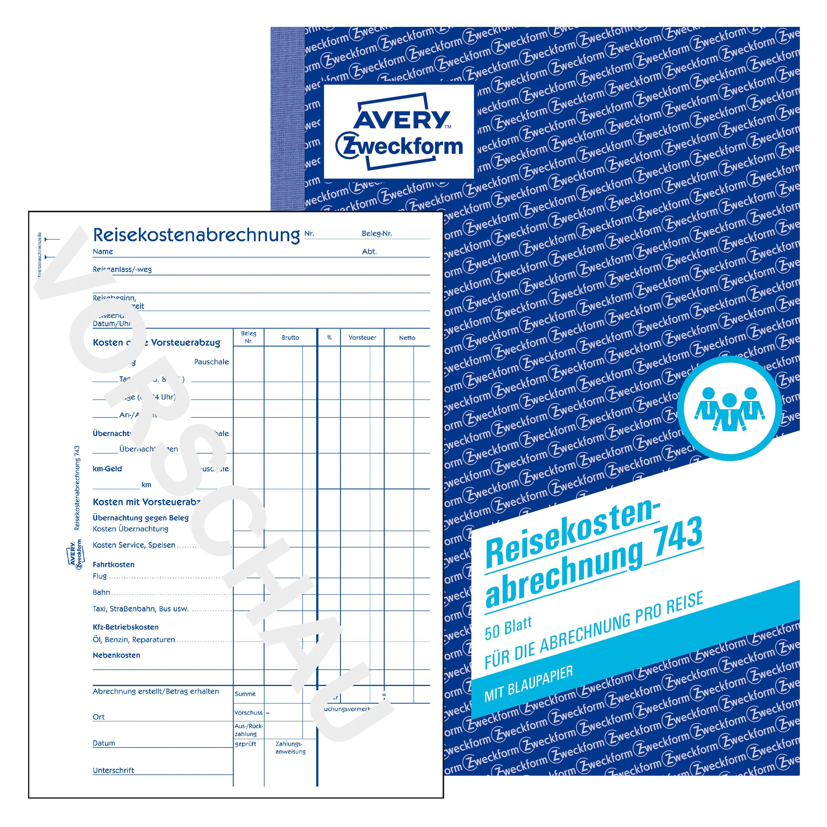 Avery Reisekostenabrechnung (50x) (21139113)