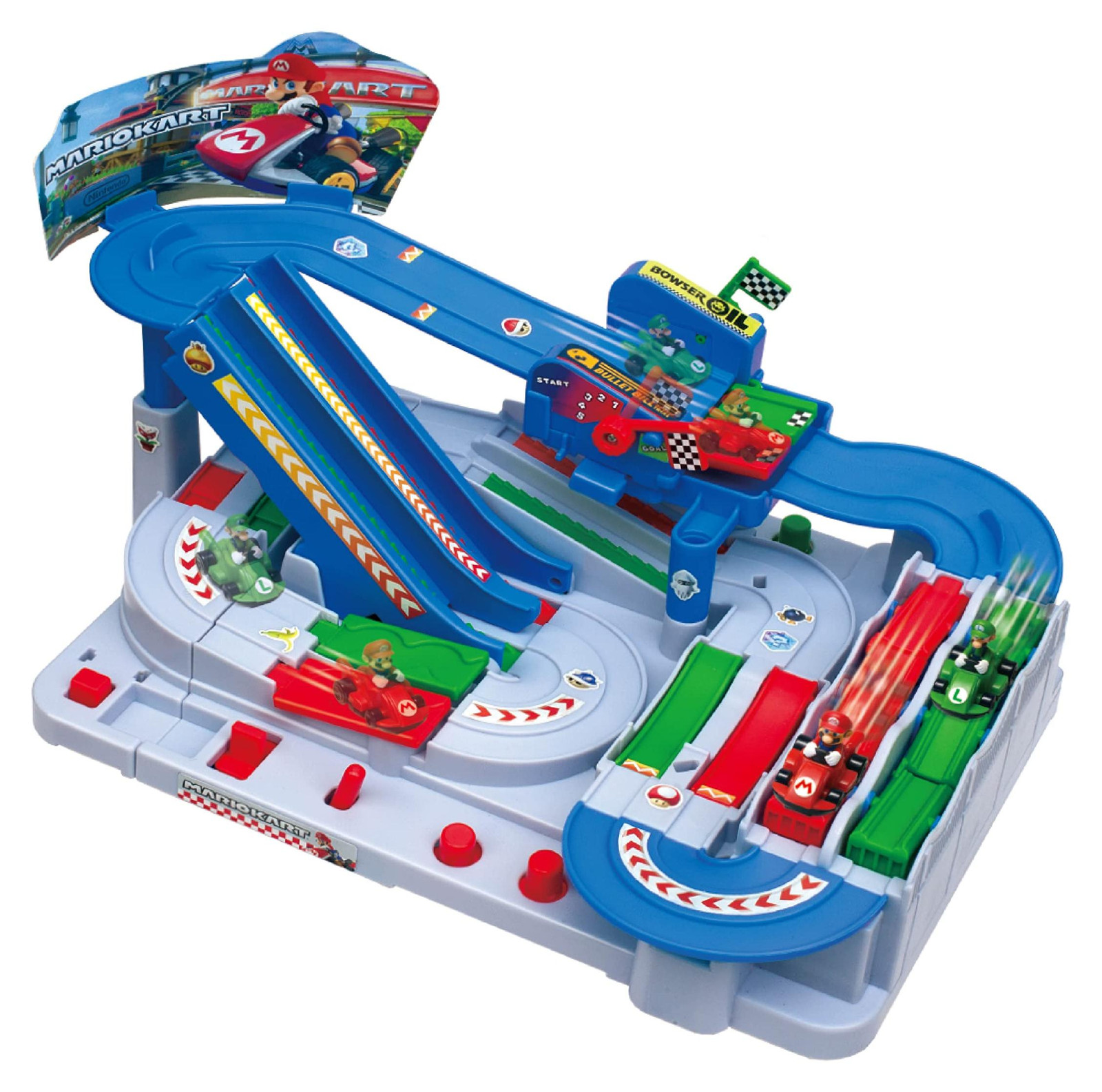 EPOCH Games Mario Kart Racing DX - Partygame en actiespel voor behendigheid