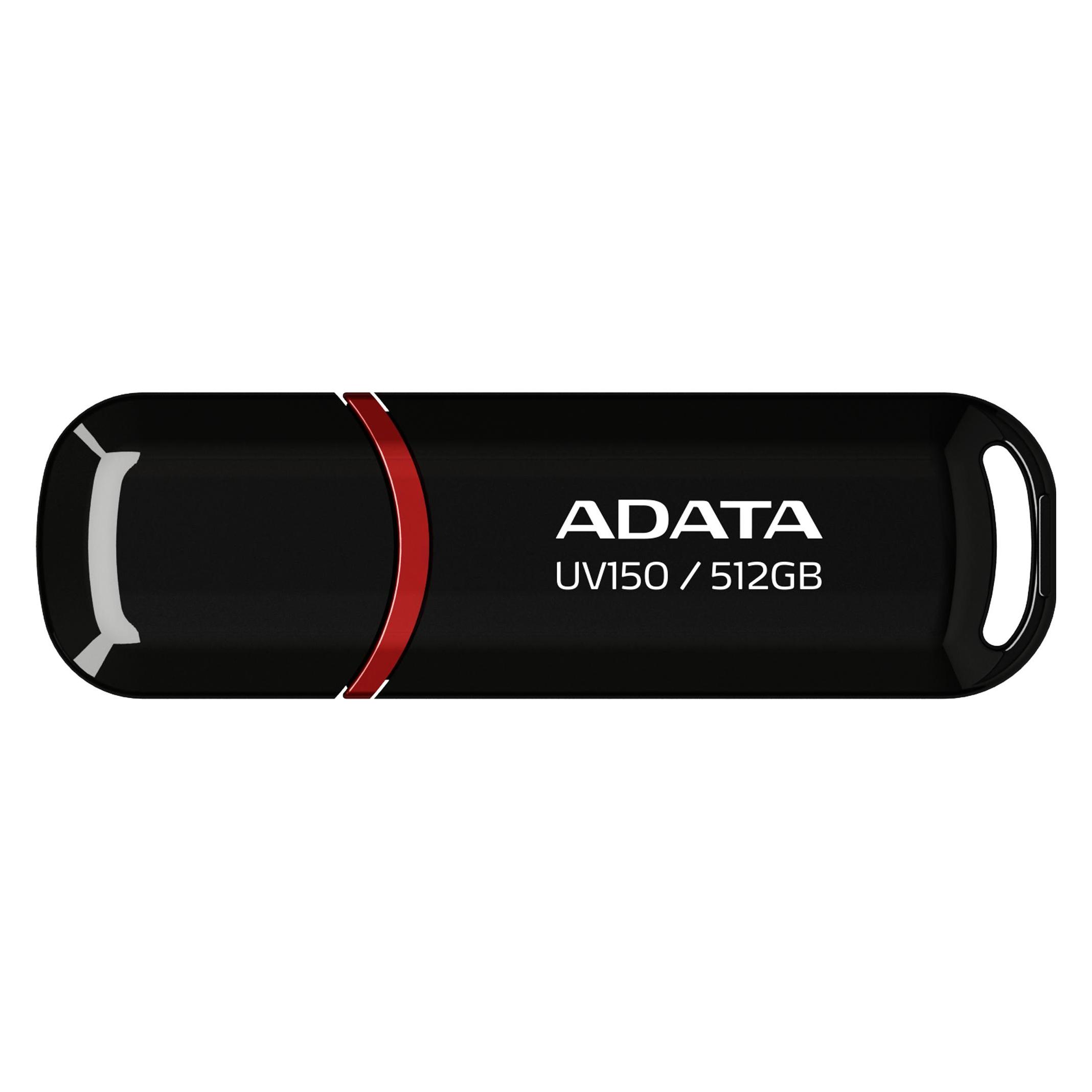 Adata Pendrive UV150 USB3.2 black (512 GB, USB-A) (AUV150-512G-RBK)