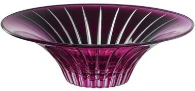 "Majestic Gifts Inc. Glass Serving Bowl - Amethyst - 12.5"" Diameter"