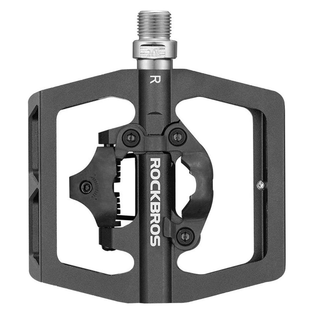 Rockbros PD15-BK Aluminum Alloy Bicycle Pedal Set - Black (1701423730)