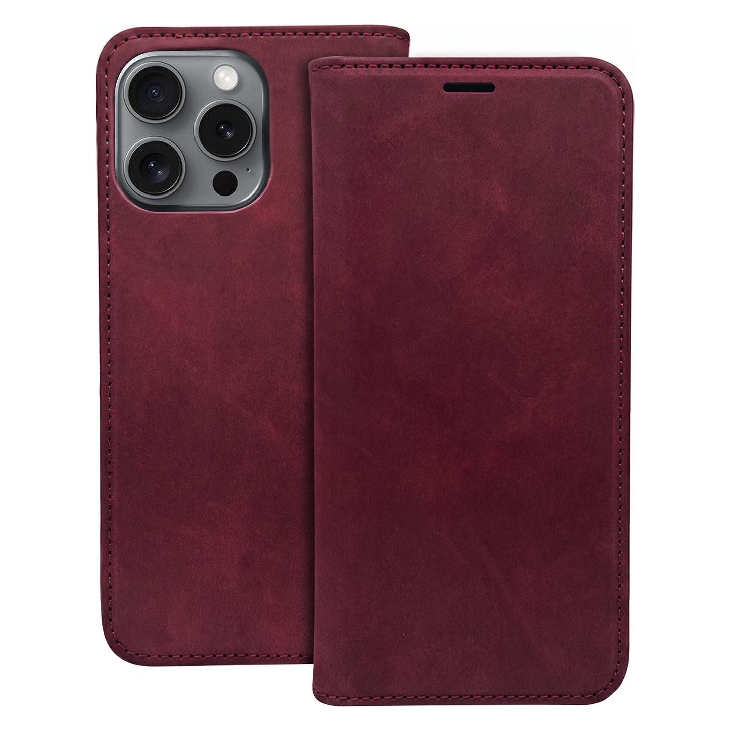 OEM Smart-Suede-Hülle für Honor 600 / Honor 600 Pro, bordeauxrot (Honor 600) (72604849)