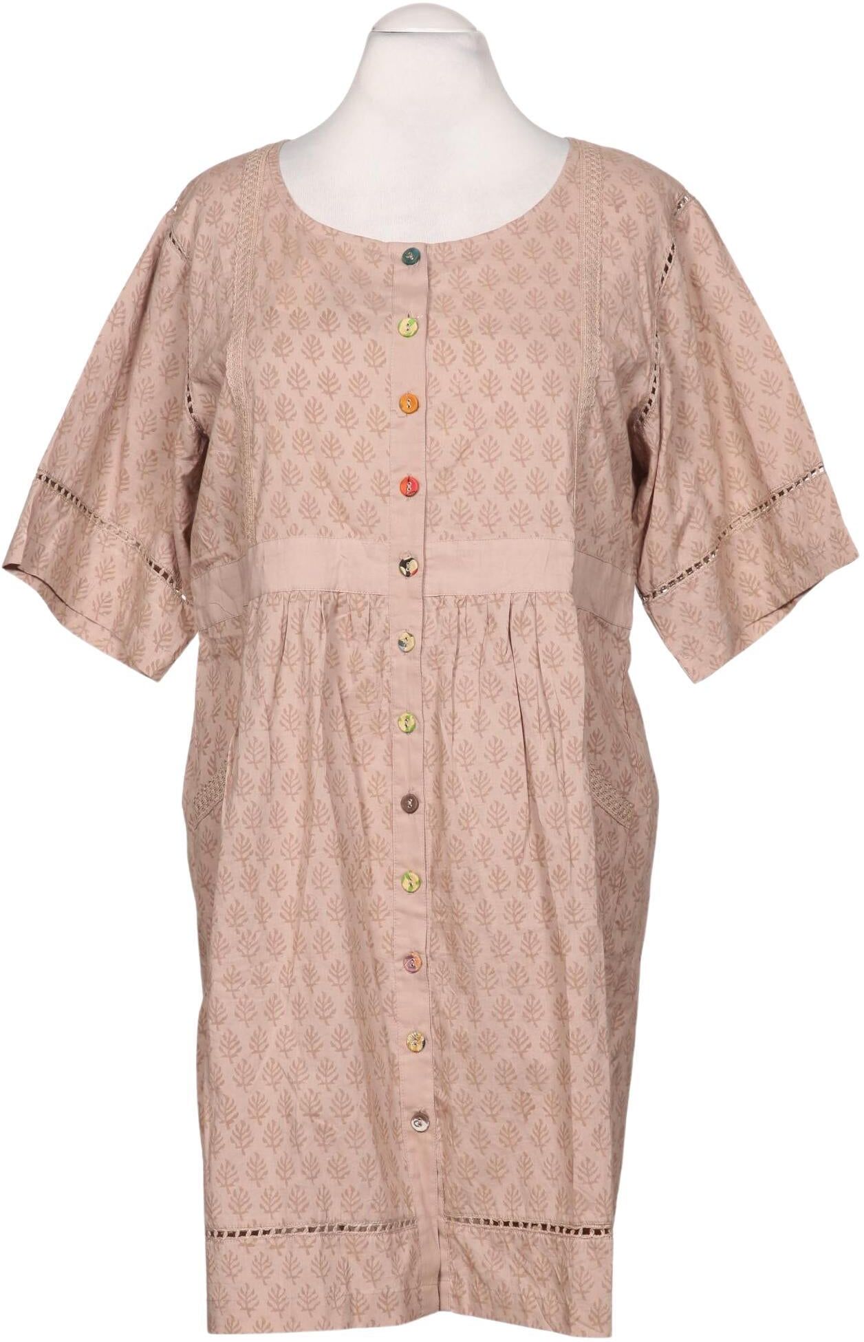 Chapati Berlin Damen Kleid, Beige, Gr. Xxl, Baumwolle - Second Hand