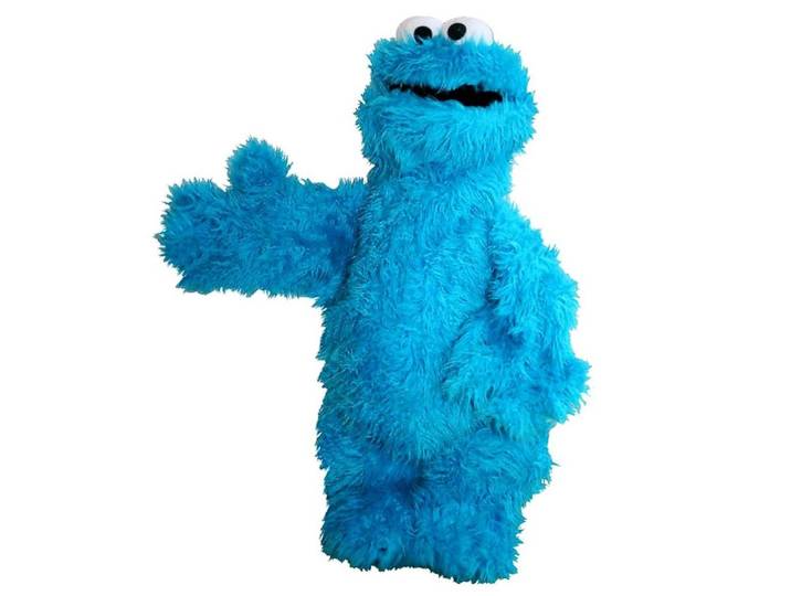 Sesamstrasse Handpuppe Krümelmonster Hand-Puppe Sesamstrasse 70 cm Plüsch-Figur