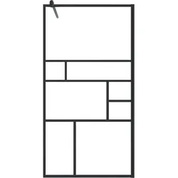 Helloshop26 - Duschabtrennung aus Glas Badewannentrennwand Badezimmeraccessoire Duschkabine Inneneinrichtung ESG transparent 80 x 02_0002140