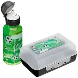 emsa Kinder Trinkflasche & Lunchbox »Fußball« 0.4 L transparent