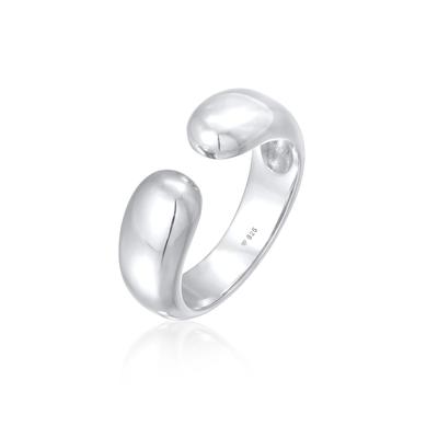 Silberring ELLI "Ring Bandring Urban Style 925 Silber" Gr. 54, silber, Fingerringe, Damen, 54, Silber 925 (Sterlingsilber), Silberring