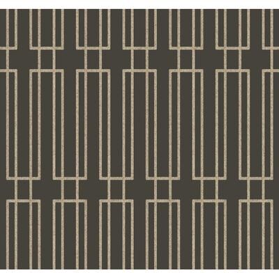York Wallcoverings Sand Terrace Dark Grey & Gold Glitter Wallpaper