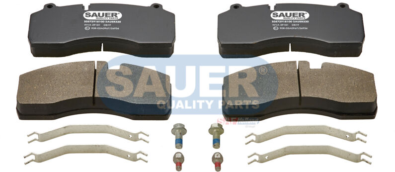 Sauer Quality Parts Bremsbelagsatz, Scheibenbremse S0572918100 Für Volvo Renault