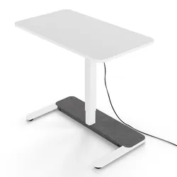 Höhenverstellbarer Schreibtisch klein - Yaasa Desk One, 91x51 cm, Weiß - elektrisch verstellbar