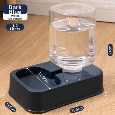 Inspire Picks EasyServe Automatic Pet Feeder & Water Dispenser Set dark Blue Dispenser