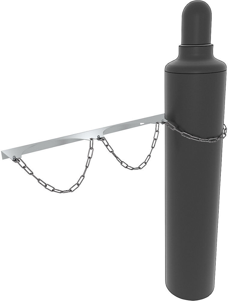 Gasflaschen-Wandhalterung, für 3 Flaschen, Ø max. 230 mm eurokraft basic