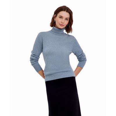 Strickpullover FALKE "Pure Cashmere", Damen, Gr. XXL, cloud meliert (6027), Pullover Strickpullover