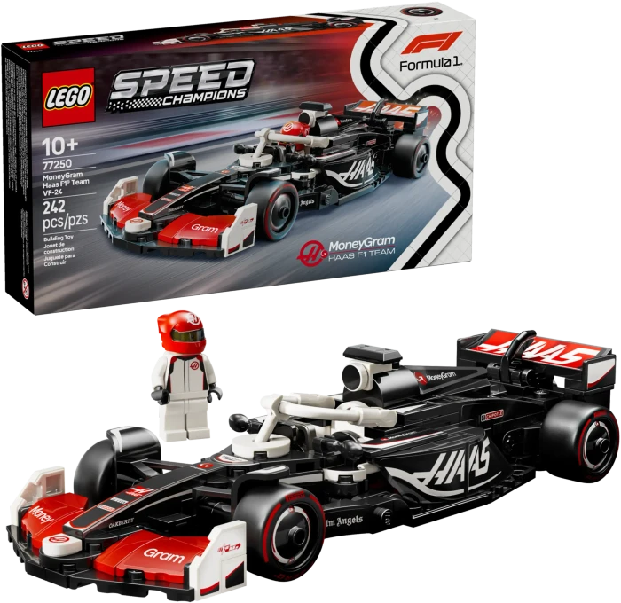 LEGO Speed Champions 77250 MoneyGram Haas F1 Team VF-24 Rennauto