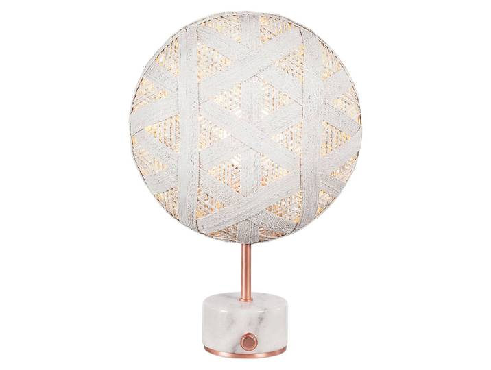 Design tafellamp Chanpen S, dimbaar, wit / opaal, Woon-/ Eetkamer, Design, tafellamp