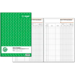 SIGEL Formularbuch Waren-/Rechnungs-Eingangsbuch DIN A4 1x 50 Seiten