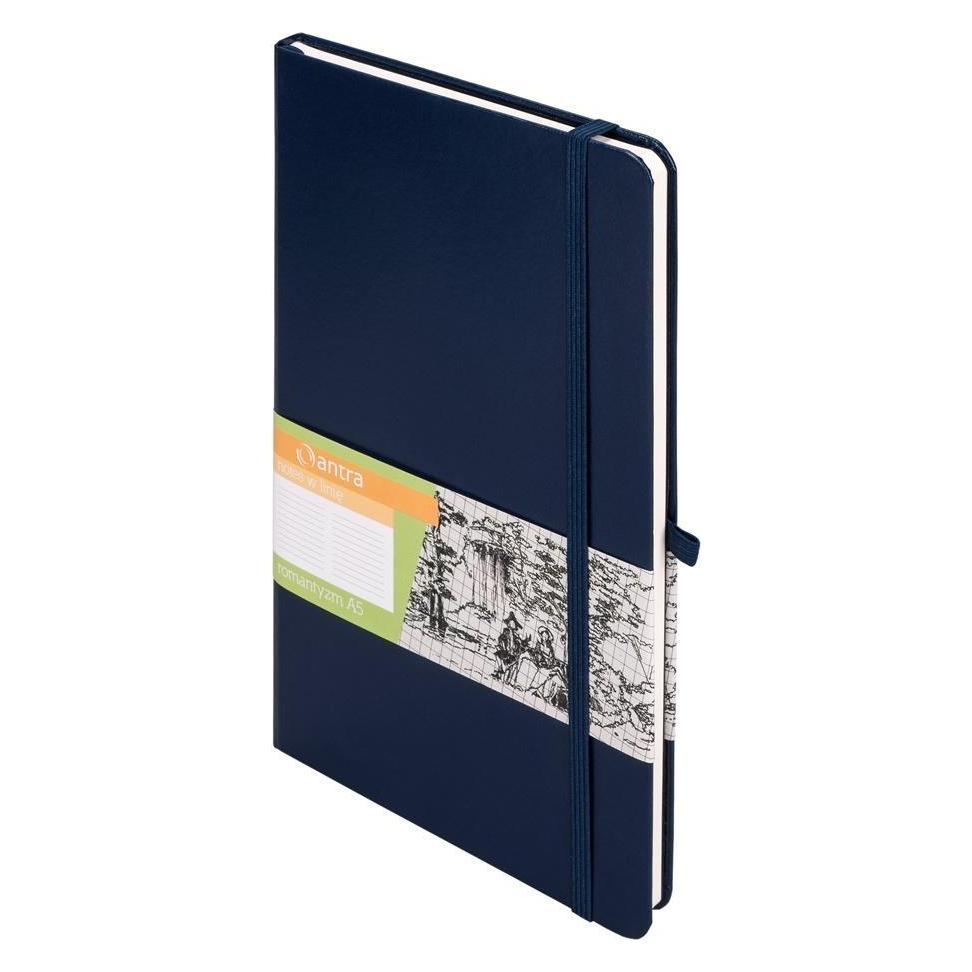 Antrax pastabos A5 Linia Romantyzm Granatowy (A5, Liniert, Harter Einband) (280248)