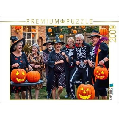 CALVENDO Puzzle Senioren feiern Halloween | 2000 Teile Lege-Größe 90x67cm Foto-Puzzle für glückliche Stunden