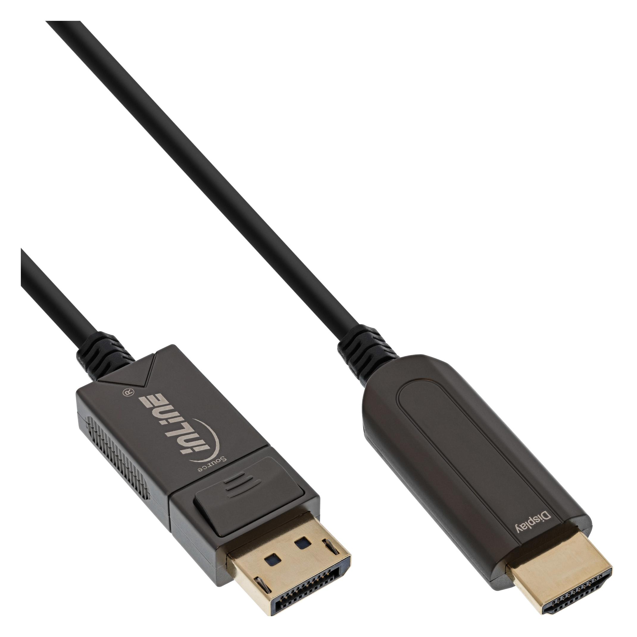 InLine Videokabel DisplayPort männlich bis HDMI männlich (50 m) (17180F)