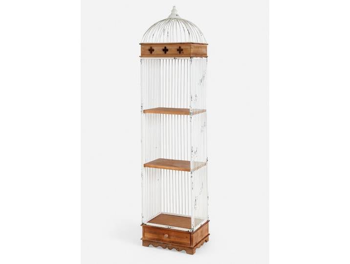 bonprix Regal, 172x41x31 cm, Kreative Aufbewahrungslösung: Regal in Vogelkäfig Form, beige