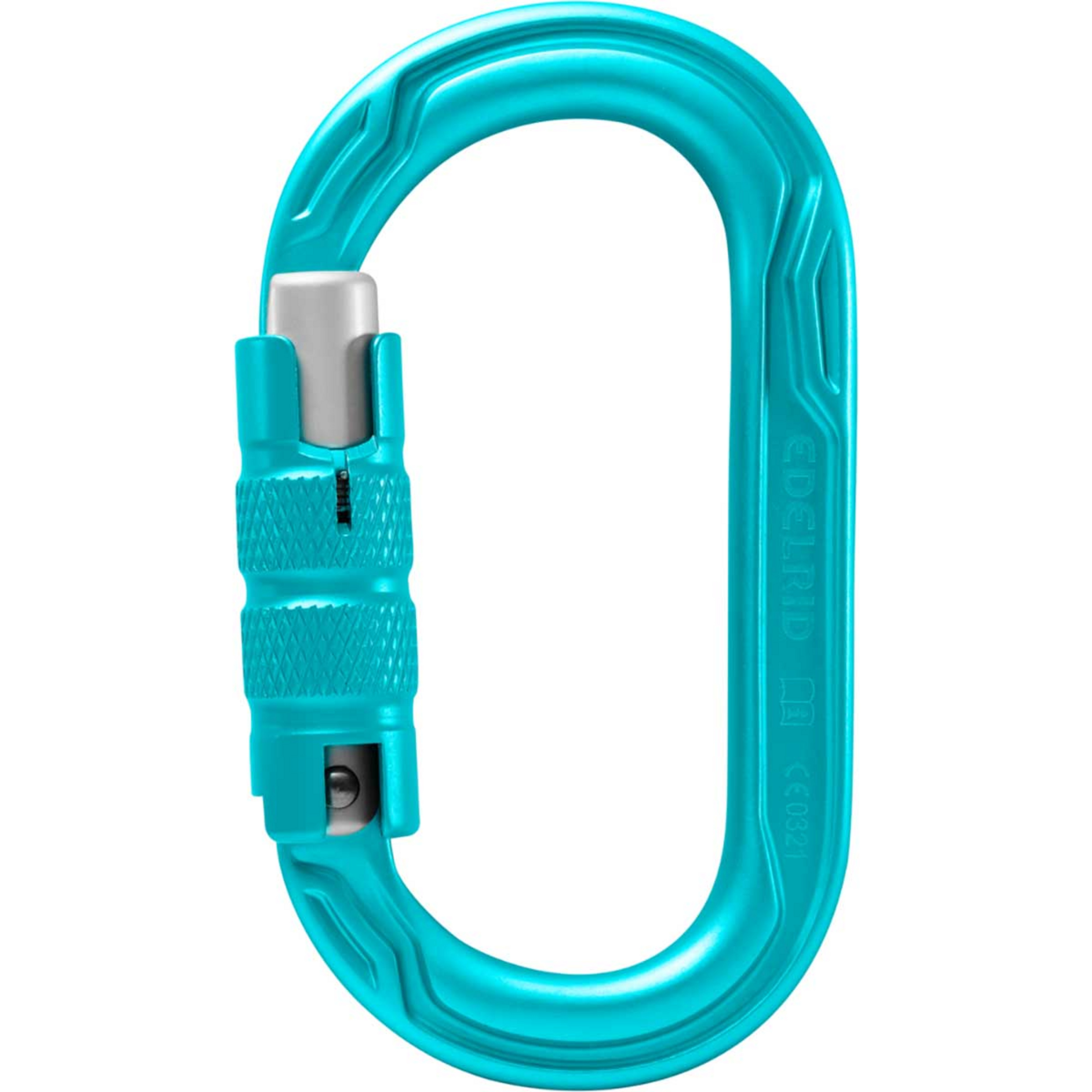 Edelrid Oval Power 2500 Triple Karabiner Karabiner tuerkis Alpinklettern | Sportklettern
