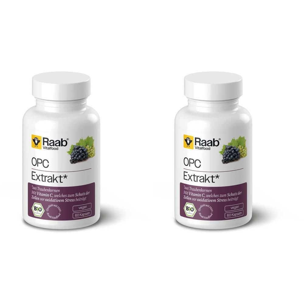 Raab Vitalfood OPC Extrakt Kapseln Bio 2x 2x60 St