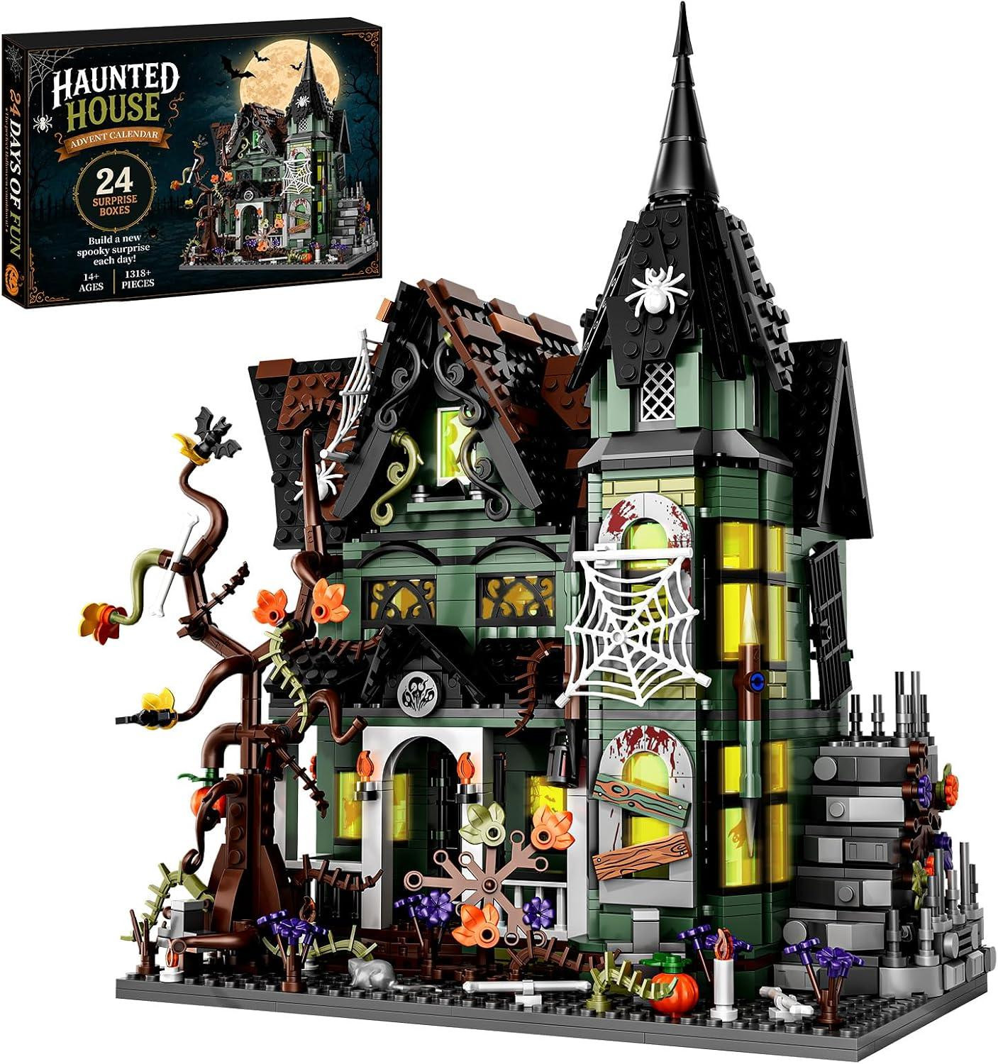 oCreon Halloween adventskalender 2026 met spookhuis klembouwstenen