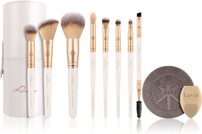 Luvia Cosmetics Prime Vegan Pinselset mit Etui Sparkling Wine 10 St.