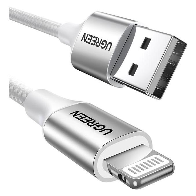 Ugreen Lightning USB Nylon Alu MFi (2 m, USB 2.0) (60163)