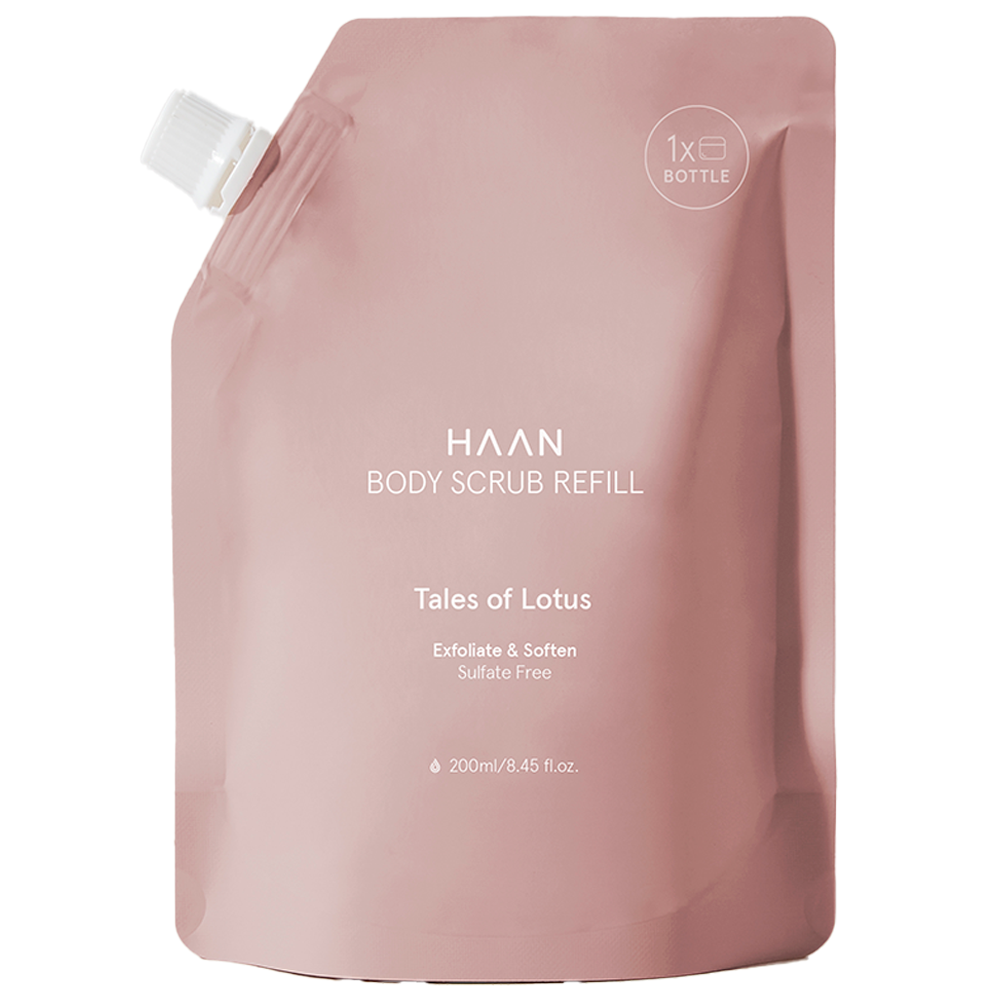 Haan Body Scrub Exfoliate and Soften 200mL Tales of Lotus Refill