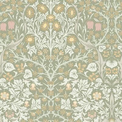William Morris at Home William Morris Blackthorn Sage Wallpaper