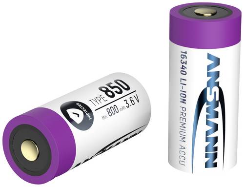 Ansmann Spezial-Akku 16340 Li-Ion 3.6V 850 mAh 1St.