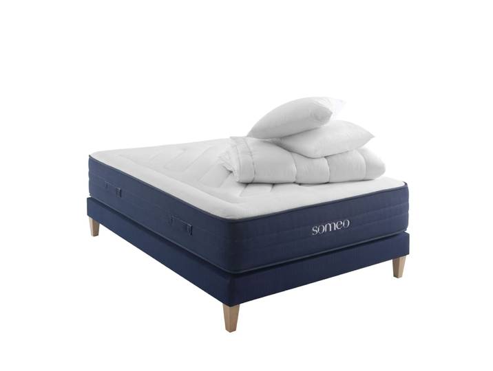 Pack matelas ressorts, sommier, pieds et compléments 30.5 cm 180x200