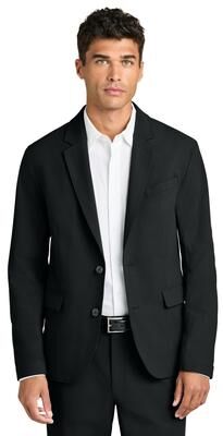 Mercer+Mettle MM3032 Capital Tech Blazer Coat in Deep Black size 3XL   Polyester Blend