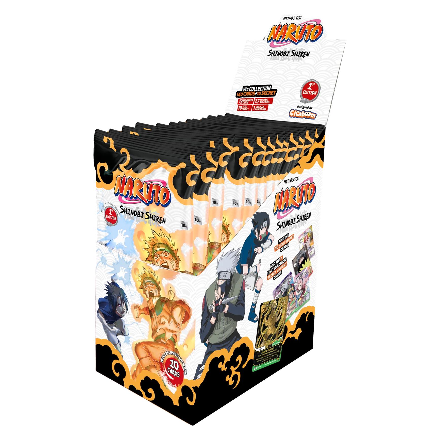 Cicaboom Naruto Mythos ENG 2nd Edition Shinobi Shiren Box 24 Buste (Englisch, Booster Display, Booster Pack) (CAR3230)