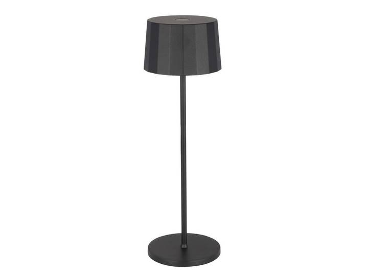 Dieter Knoll Akku-Tischleuchte, Schwarz, Metall, Kunststoff, Uni, 90 mm, rund, G, 35 cm, RoHS, kabelloses Laden, Farbtemperaturwechsler, transportabel, Lampen & Leuchten, Innenbeleuchtung, Tischlampen, Akku-Tischlampe