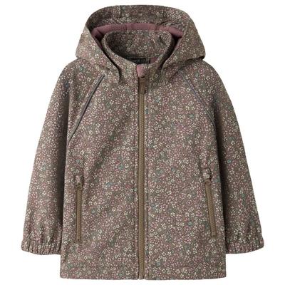 Name it - Kid's Alfa08 Softshell Jacket AOP - Softshelljacke Gr 86 braun
