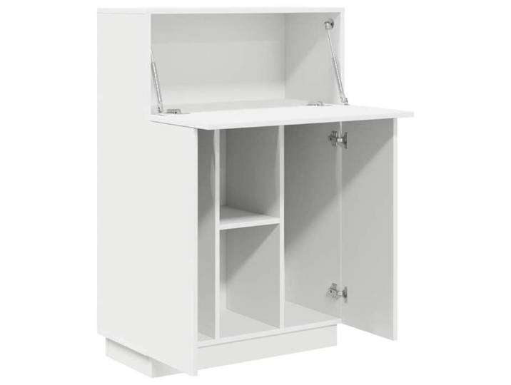 Bureau BURKE Blanc Table à écrire - 1 PERSONNE - Blanc 71.5x31.5x106.5 cm - Bois d'ingénierie BB1000