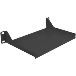 Delock 66853 Rack Zubehör Regalboden, Serverschrank Zubehör, Schwarz