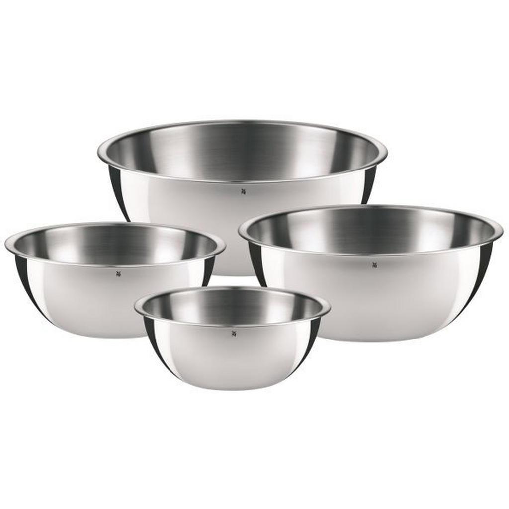 WMF Schüsselset Gourmet, Metall, 4-teilig, rund, Essen & Trinken, Geschirr, Schalen & Schüsseln, Schüsselset