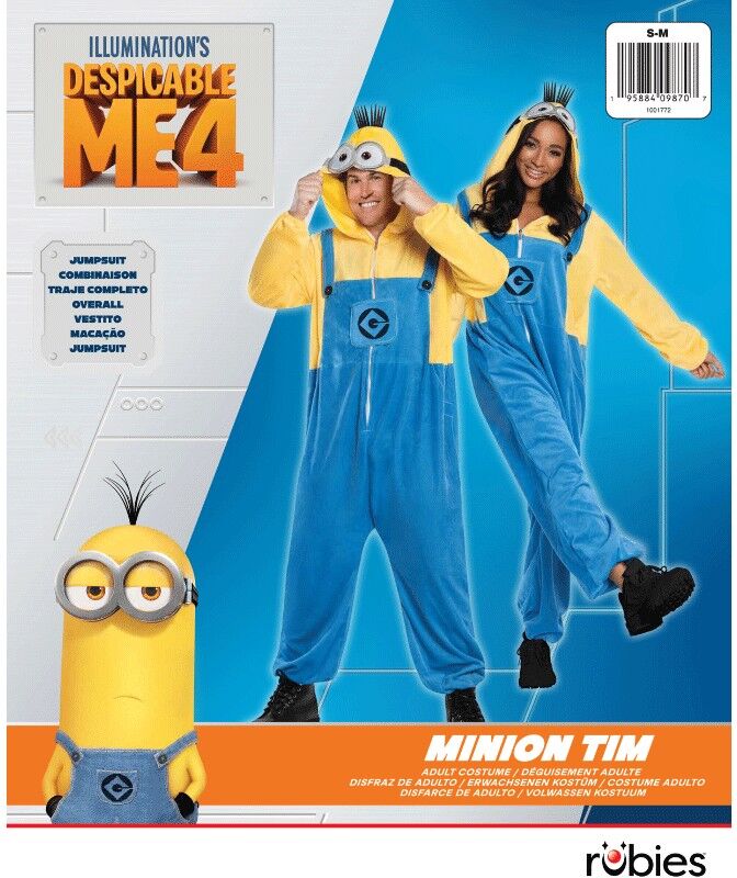 Déguisement adulte S/M Minion- Rubies