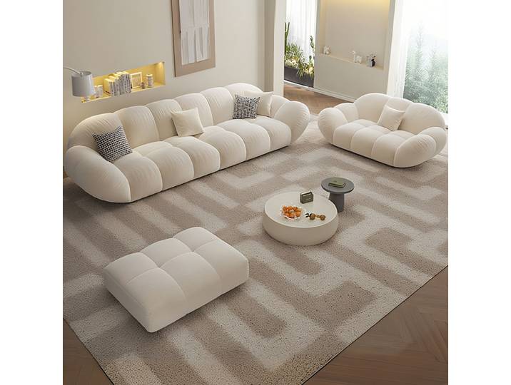 Fauteuil salon canapés rangée droite bouffée tissu fauteuil simple canapé salon paresseux Design Divano canapé chambre meubles