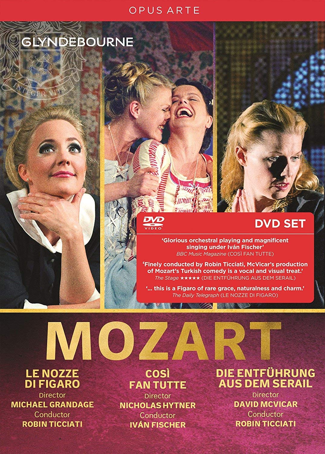 Mozart: Le Nozze Di Figaro / Die Entführung aus dem Serail / Così fan tutte [5 DVDs] - Preis vom 09.10.2026 07:28:09 h
