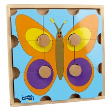 small foot Holzpuzzle Bär & Schmetterling 288464