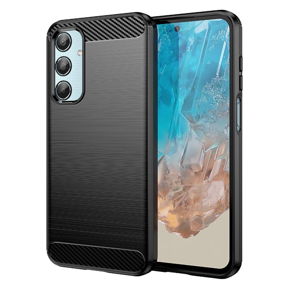 Techsuit - Carbon Silicone - Samsung Galaxy M35 - Black (Samsung Galaxy M35) (56359623)