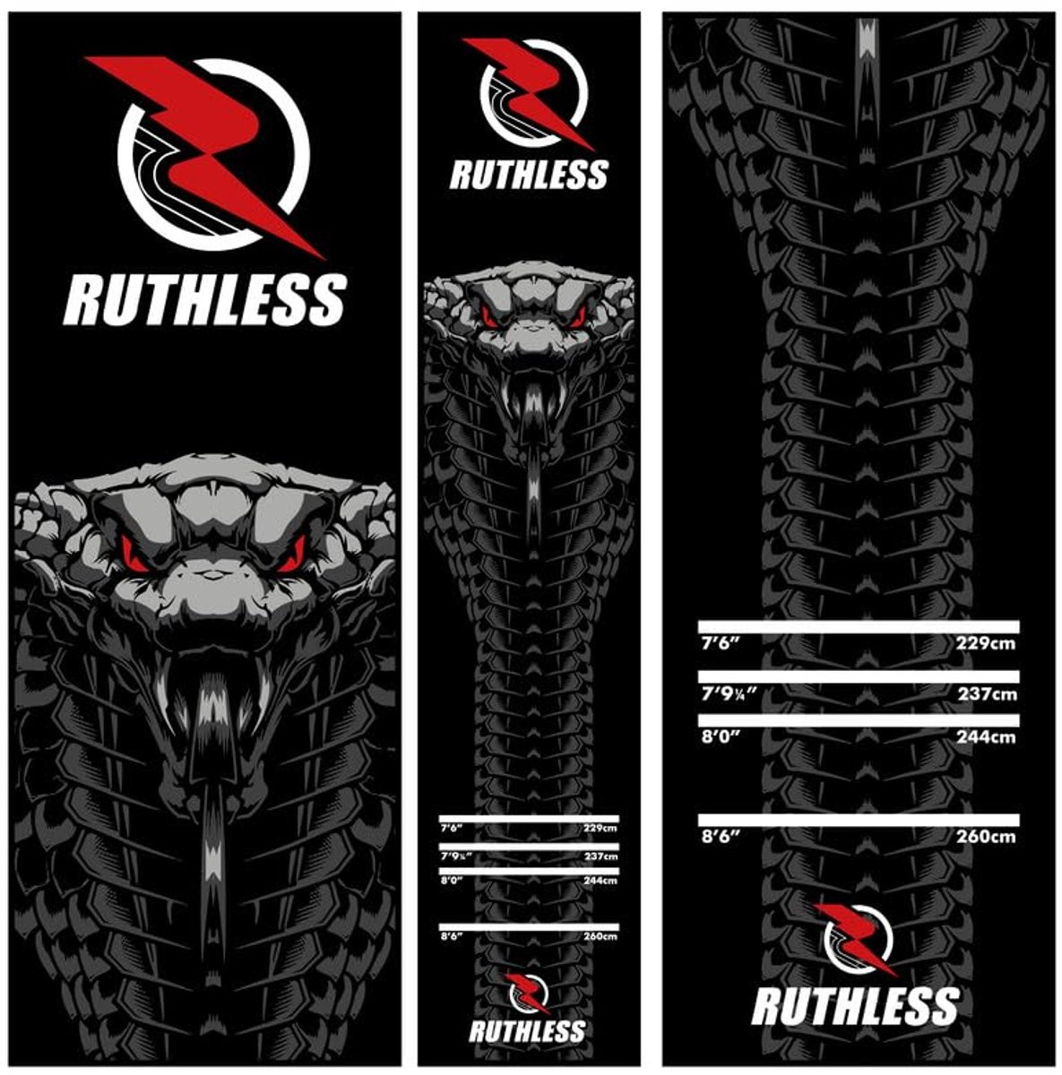 Zwarte Heavy Duty Antislip Darts Mat voor Professionals