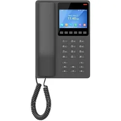 Grandstream Téléphone SIP pour hôtel GHP631, Telefon, Schwarz
