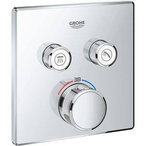 GROHE Duscharmatur Grohtherm SmartControl, 29124000, verchromt, mit Thermostat, aus Messing, zur Unterputz-Montage