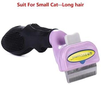 Inspired Finds Self Cleaning Pet Grooming Brush For Cats & Dogs Hair Removal small Cat Long Hair (light P